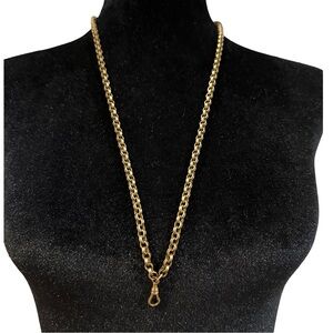 Accessocraft NYC Choker or Long Length Chain Necklace gold Tone